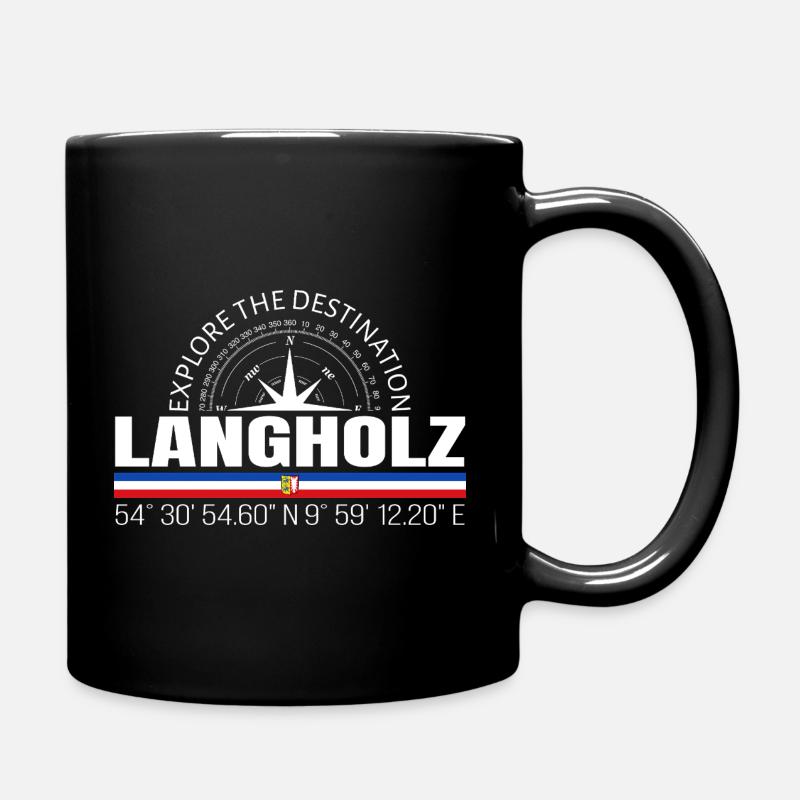 Long timber - Full Colour Mug - black