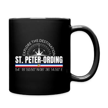 St. Peter-Ording  - Tasse einfarbig - Schwarz - Rechts