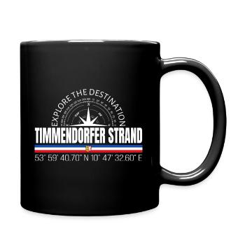 Timmendorfer Strand - Tasse einfarbig - Schwarz - Rechts