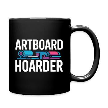 Print Designer Artboard Hoarder Creative Designer - Tasse einfarbig - Schwarz - Rechts