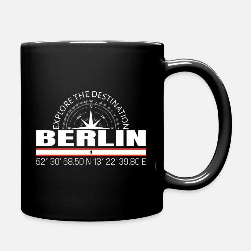 Berlin - Tasse einfarbig - Schwarz