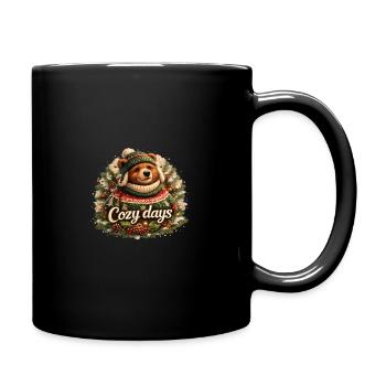 Cosy days with Ourson - Full Colour Mug - black - Right
