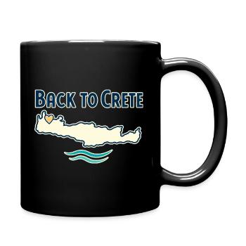Retour en Crète, Grèce, Souvenir des vacances pour l’île Tr - Mug uni - noir - Droite
