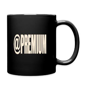 Premium Typography @PREMIUM - Full Colour Mug - black - Right