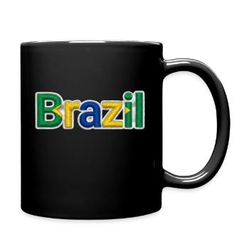 Brésil - Mug uni - noir - Droite