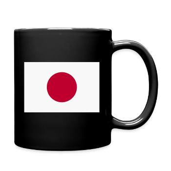 Japan Nippon Nihon JAPANISCHE Asia Sport FAN - Tasse einfarbig - Schwarz - Rechts