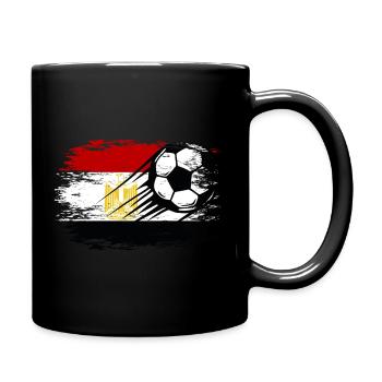 Egypt Flag Football - Full Colour Mug - black - Right
