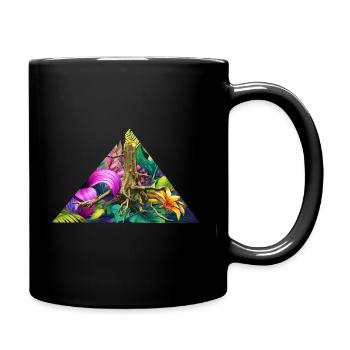Racines Tropicales Arc-en-Ciel - Mug uni - noir - Droite