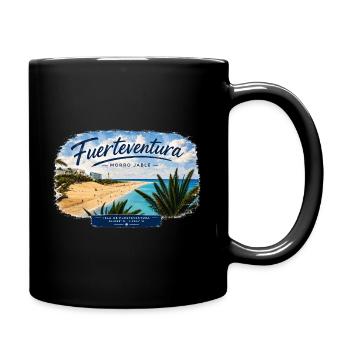 Fuerteventura Morro Jable Strand Design - Tasse einfarbig - Schwarz - Rechts