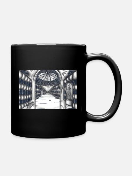 Dark_corridor - Tasse einfarbig - Schwarz