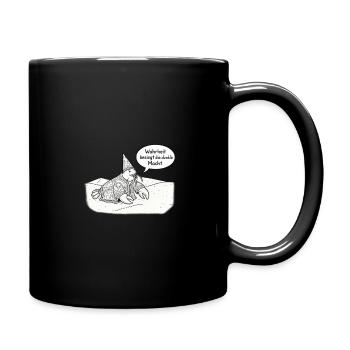 Wahrheit besiegt dunkle Macht - Tasse einfarbig - Schwarz - Rechts