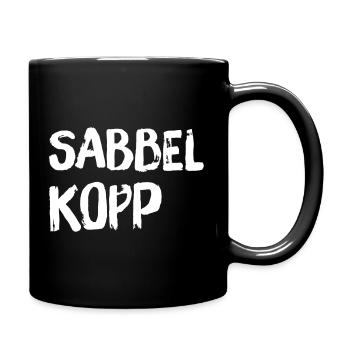 Sabbelkopp - Tasse einfarbig - Schwarz - Rechts