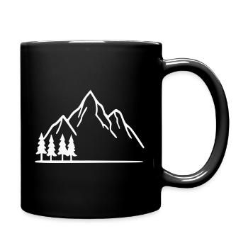 Mountain Hiking Mountaineering Gift - Full Colour Mug - black - Right