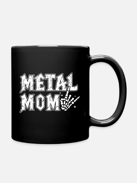 Metal Mom Cadeau Maman Heavy Metal Rock - Mug uni - noir