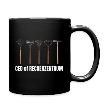 CEO of Rechenzentrum Leiter - Tasse einfarbig - Schwarz - Rechts