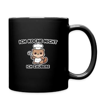 ch koche nicht ich zaubere - Koch Design - Tasse einfarbig - Schwarz - Rechts