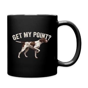 Comprends mon point - Chien de chasse Papa Pointer anglais - Mug uni - noir - Droite