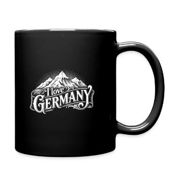 I love Germany, logo white - Full Colour Mug - black - Right