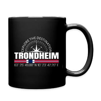 Trondheim - Tasse einfarbig - Schwarz - Rechts