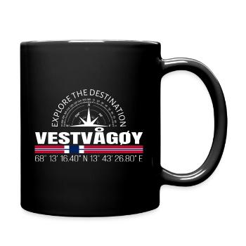 Vestvågøy - Tasse einfarbig - Schwarz - Rechts