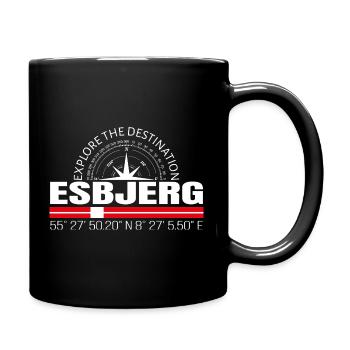 Esbjerg - Full Colour Mug - black - Right