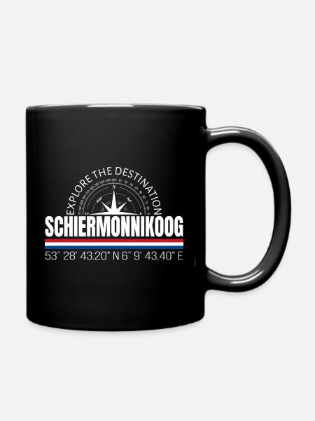 Schiermonnikoog - Tasse einfarbig - Schwarz