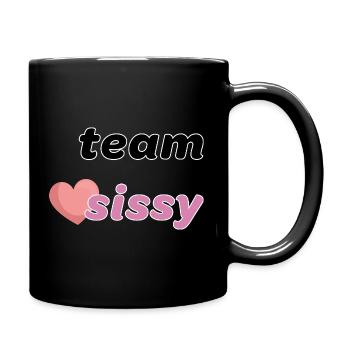 Team, Liebling, Liebling - Tasse einfarbig - Schwarz - Rechts