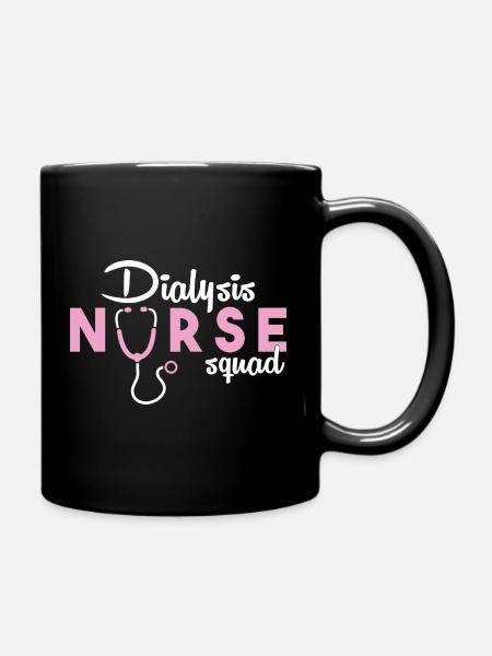 Dialyse Krankenschwester - Tasse einfarbig - Schwarz