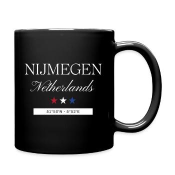 Nijmegen Niederlande Souvenir – Reise minimalist - Tasse einfarbig - Schwarz - Rechts