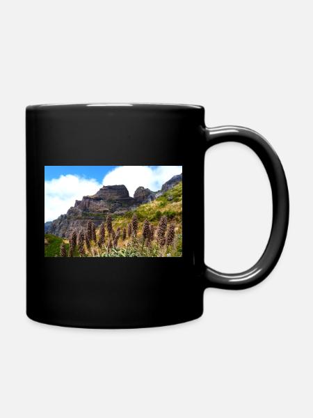 Mountains on Madeira - Tasse einfarbig - Schwarz