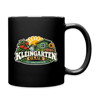 Kleingarten Club Sonnenaufgang - Tasse einfarbig - Schwarz - Rechts