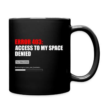 Fehler 403 Zugriff verweigert - Tasse einfarbig - Schwarz - Rechts