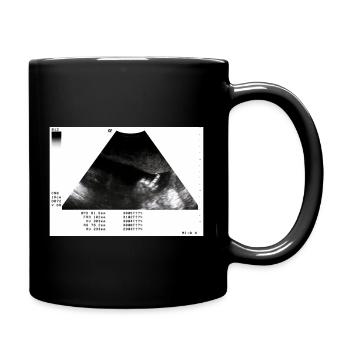 meine meinung - Tasse einfarbig - Schwarz - Rechts