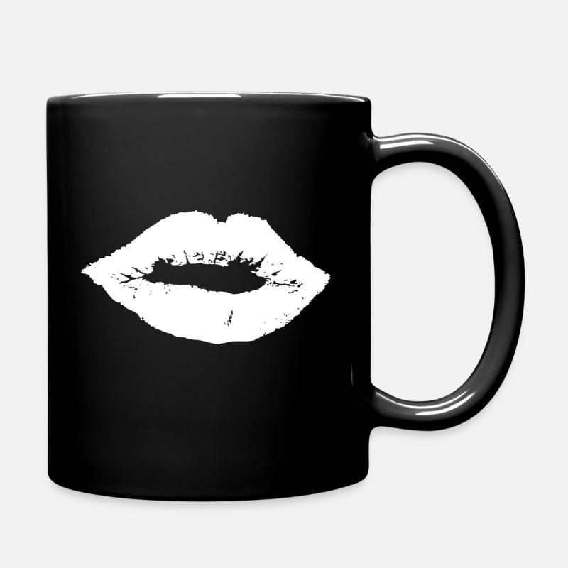 lèvres - Mug uni - noir