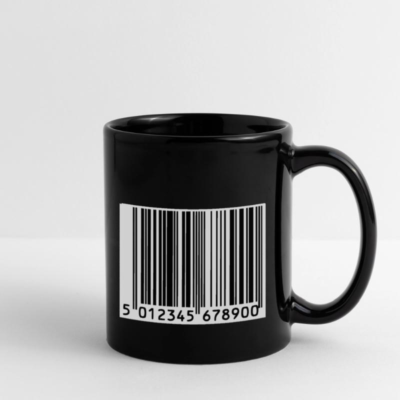 Strichcode Tasse einfarbig