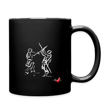 Blanc SWORD MÉDIÉVAL - Mug uni - noir - Droite
