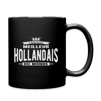 Meilleur Hollandais du monde - Mug uni - noir - Droite