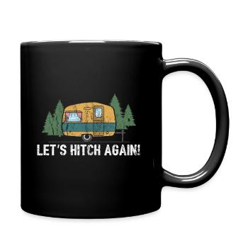 Let's Hitch Again Gift - Full Colour Mug - black - Right