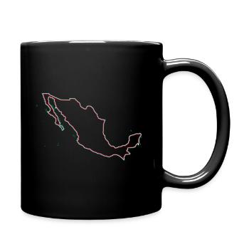 Mexiko - Tasse einfarbig - Schwarz - Rechts