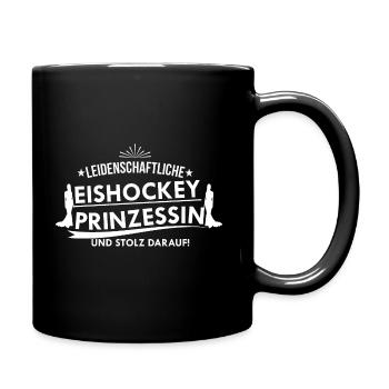 Princesse passionnée de hockey - Mug uni - noir - Droite