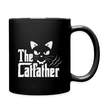 XASTY The Catfather Cats Dad Cat Cat Shirt - Full Colour Mug - black - Right