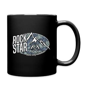 move any mountain 03 Climber t-shirt climbing - Full Colour Mug - black - Right