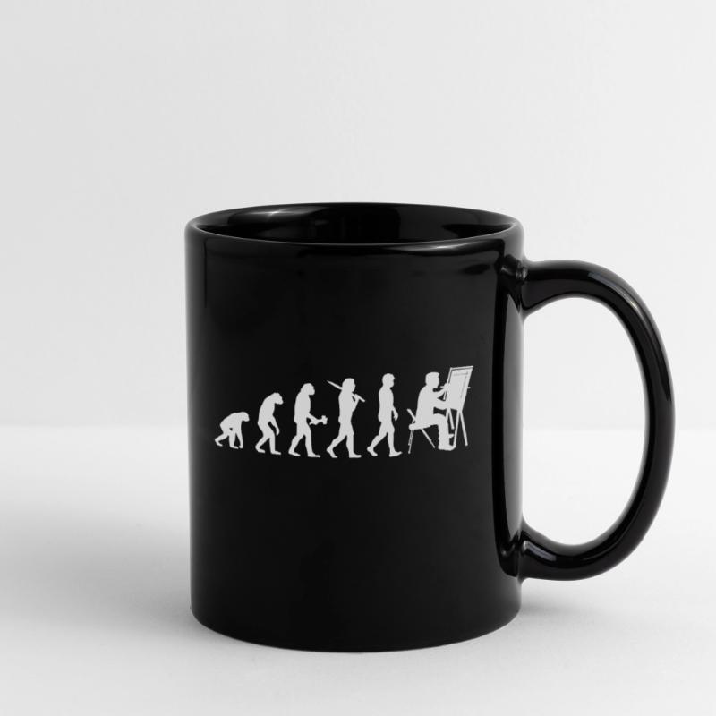 Technischer Zeichner Bauzeichner Evolution Tasse einfarbig