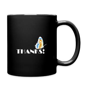 merci - Mug uni - noir - Droite