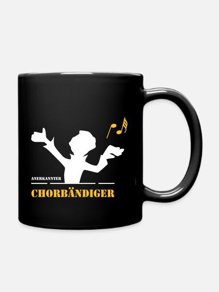 Chorbändiger - Tasse einfarbig - Schwarz