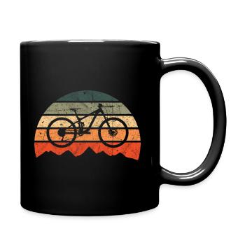 Vélo Vélo de Montagne Vintage Vintage VTT - Mug uni - noir - Droite