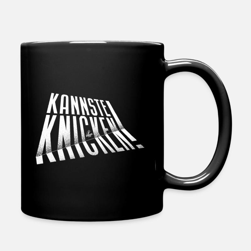 Handlettering „Kannste knicken!“ - Tasse einfarbig - Schwarz
