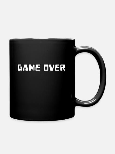 Game over - Tasse einfarbig - Schwarz