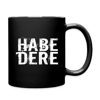 HABE DERE - Tasse einfarbig - Schwarz - Rechts
