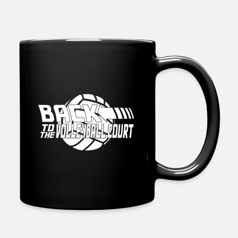 Volleyball Volleyballer - Tasse einfarbig - Schwarz